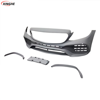 Untuk Mercedes Benz c-class W205 bumper depan 15-21 abu-abu kualitas tinggi kit bodi depan model C65 bagian depan tahun