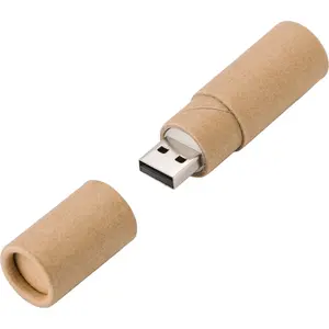 Memoria USB de 16 GB, cartón reciclado, gadgets ecológicos - Product Image 1