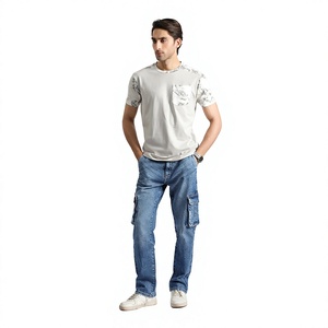 Camiseta de Manga Corta con Estampado de Camuflaje para Hombre, Cuello Redondo, Corte Regular, Estilo Informal, Algodón Transpirable - Product Image 4