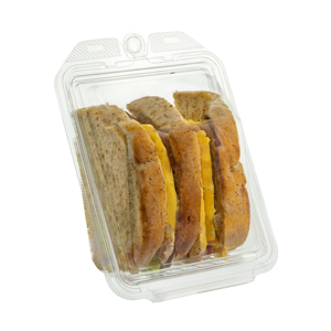 Marca confiable de Taiwán, embalaje transparente sin etiquetas a prueba de manipulaciones para alimentos, sándwich Burrito Grab-N-Go sostenible reciclable - Product Image 4