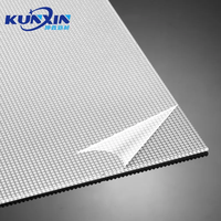 Feuille diffuseur de lumière en gros, plaque de diffusion prismatique en polycarbonate optique acrylique, feuille UGR