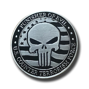 Moneta commemorativa da collezione della Forza Antiterrorismo USA, <span class=keywords><strong>Punisher</strong></span> of Evil, Ezechiel 25:17 - Product Image 3