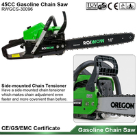 Tronçonneuses à essence 2 temps 45cc 52cc 58cc, outils de jardinage à essence, scies à chaîne à essence 16" 18" 20" pour la coupe du bois et des arbres