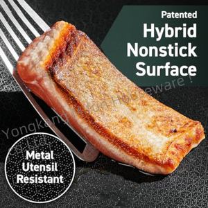 Yüksek kalite Modern 12-Piece paslanmaz çelik yapışmaz TENCERE SETİ indüksiyon alt ve cam kapak ile ev pişirme için - Product Image 6