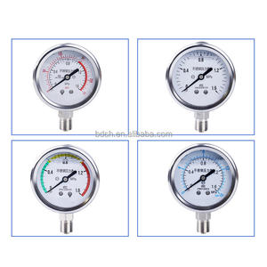 0-100Psi Glycerin Flüssigkeits gefülltes Niederdruck manometer BSP Unteres SS-Gehäuse Wasserpumpe Pneumatische Luft RV-Schlauch tank Gas test 100bar - Product Image 3