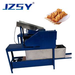 Petite torsion de pâte <span class=keywords><strong>Naan</strong></span> Sanzi automatique commerciale formant la Machine collations frites chinoises nouilles croustillantes en soie dorée faisant la Machine - Product Image 3