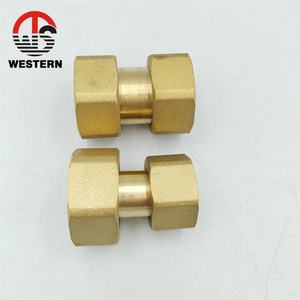 Conexión Roscada de Latón para Tubería MS Blank CW617N, Hembra, 3/4 x 3/4 <span class=keywords><strong>Pulgadas</strong></span>, <span class=keywords><strong>DN</strong></span> 15, Tuerca de Unión con Sellado Plano - Product Image 1