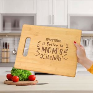 Planches à découper en bambou pour la fête des mères, durables, éco-responsables, avec motifs imprimés, cadeau de fête pour la mère, accessoires de cuisine - Product Image 3