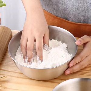 Alta Qualidade Coreano Aço Inoxidável Saladeira Tigela De Mistura De Metal Polido Conjunto para Camping Incluindo Embalagem Da Caixa - Product Image 4