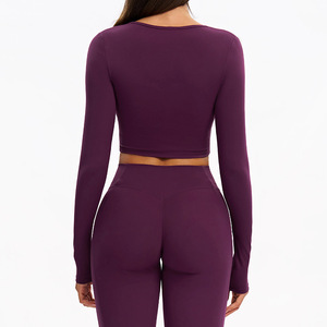 <span class=keywords><strong>Abbigliamento</strong></span> <span class=keywords><strong>sportivo</strong></span> stampato da donna a manica lunga con Logo personalizzato Set di Activewear da esterno invernale - Product Image 2