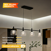 Meilleure Vente : Suspension Ronde à Hauteur Réglable en Verre Noir, Intensité Variable, Garantie 3 Ans, Idéale pour Chambre, Salle à Manger, Salon