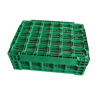 Récipient pliable réutilisable 400x300x140mm PP écologique Caisse en plastique pliable recyclable Maille pour caisses de stockage de fruits
