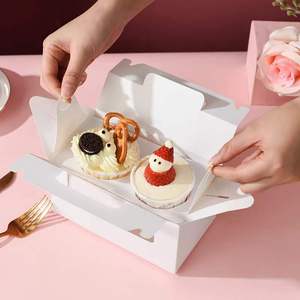 2024 nóng bán hộp bánh giấy tùy chỉnh <span class=keywords><strong>cupcake</strong></span> container 12 gói nhỏ <span class=keywords><strong>cupcake</strong></span> hộp với cửa sổ vật nuôi - Product Image 4