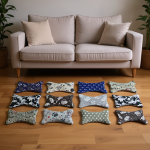 Tappetino e Cuscino Antigraffio per Divano in Pelle Scamosciata Rossa e Cotone per Animali Domestici - Product Image 2