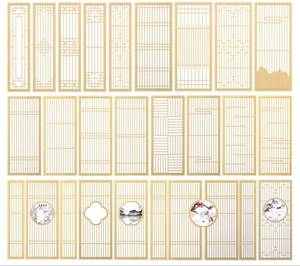 Puerta Corredera de Madera de Estilo Chino con Pantalla de Papel Integrada, Personalizada, de Madera Maciza, <span class=keywords><strong>para</strong></span> Sala de Estar - Product Image 5