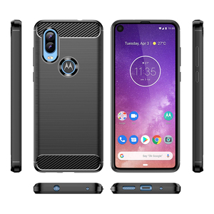 Ốp Lưng Bằng Sợi Carbon Chống Sốc Mềm TPU Vỏ Điện Thoại Di Động Cho <span class=keywords><strong>Motorola</strong></span> One <span class=keywords><strong>Vision</strong></span> - Product Image 6