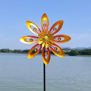 Fournitures de jardinagePièces décoratives de cour extérieure de moulin à vent, atmosphère de petite cour rurale, arrangement d'aménagement paysager de jardin - Product Image 4