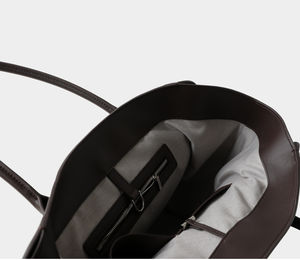 Borse di lusso in vera pelle per le donne primo strato di vacchetta di alta qualità grandi borse da viaggio con due manici di chiusura aperta tipo - Product Image 6