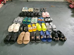 S05 Pantuflas Usadas <span class=keywords><strong>de</strong></span> Alta Calidad, Calzado <span class=keywords><strong>de</strong></span> <span class=keywords><strong>Segunda</strong></span> Mano, Sandalias Mixtas para Hombre y Mujer, Colores y Tallas Variadas, Venta al Por Mayor - Product Image 6