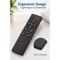 Télécommande universelle personnalisable sans fil BT 2,4 GHz à 12 touches, code roulant noir, pour Android Box, projecteur, cheminée électrique