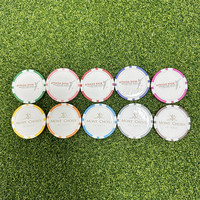 Marqueur de balle de poker en plastique personnalisé de 40mm pour la promotion de club d'entreprise pour les produits de golf