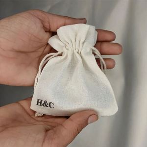 Sac à cordon en toile de coton DIY, écologique, anti-poussière, sac promotionnel pour personnalisation - Product Image 1
