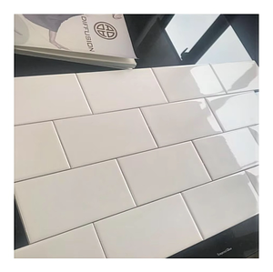 Piastrelle Lucide Bianche in Ceramica Smaltata per Interni, Piastrelle Bianche 75*150 per Pareti <span class=keywords><strong>e</strong></span> Pavimenti del Bagno - Product Image 1