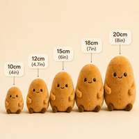 Porte-clés en peluche pomme de terre mignon et amusant de 10 cm, personnalisable en gros, jouet en peluche alimentaire Kawaii, breloque de sac, cadeau