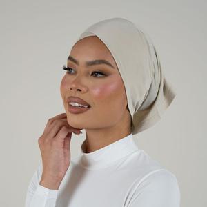 Popular muslim solid color under <b>hijab</b> <b>cap</b> stretchy Customizable Soft Stretchy Breathable Lightweight Ladies - Product Image 1