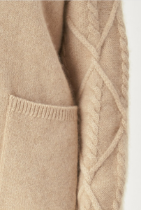<strong>Cable</strong> Button Cashmere <strong>Cardigan</strong> Sweater Coat <strong>Women</strong> V-neck <strong>Cardigan</strong> Fashion Design - Product Image 3