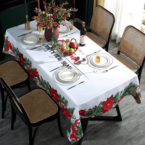 Tovaglia di natale usa e getta ovale in acciaio inossidabile rettangolo di stella di natale per decorazioni per feste - Product Image 3