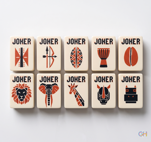 2026GH Fichas de Mahjong de Lujo Serie <span class=keywords><strong>Serengeti</strong></span> Blanco Marfil 160 Fichas para 4 Jugadores Portátil Estilo Americano Moderno Ecológico - Product Image 2