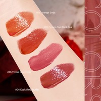 Brillo Labial Cosmético Personalizado al por Mayor, Brillo Labial Rojo Impermeable de Larga Duración, Lápices Labiales Impermeables de Marca Privada para Maquillaje y Belleza