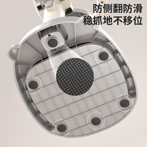 Siège de bain pour bébé, support réglable, antidérapant, multifonctionnel, pour 0 à 12 mois, matériau TPE - Product Image 4