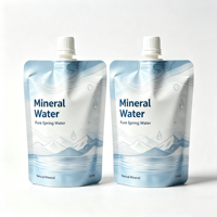 Fabriksprijs op maat bedrukte mineraalwater spuitpouch 200ml staande pouch met spuitmond voor vloeibare verpakkingen