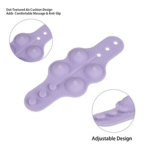Bande enveloppante en gel de silicone pour volant de voiture, avec massage, anti-somnolence, indicateur auto-centrant et antidérapante - Product Image 4