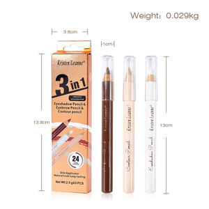 Juego de Lápices Delineadores de Ojos y Cejas a Prueba de Agua, Herramienta de Maquillaje de Contorno Duradera para Maquillaje Permanente - Product Image 3