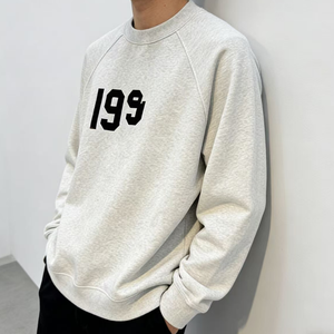 Sudadera Fear de Hombre 2025, Nueva Sudadera con Capucha de Corte Holgado, Logotipo Frontal con Letras Negras en Flocado F0g, <span class=keywords><strong>Doble</strong></span> Línea Support God - Product Image 5