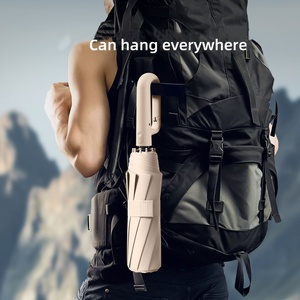 Ô dù tự động 3 lớp chất lượng cao Ovida kiểu Hàn Quốc, in họa tiết hiện đại, chất liệu nylon và pongee, chống tia UV, dùng cho chơi golf, bán buôn - Product Image 2