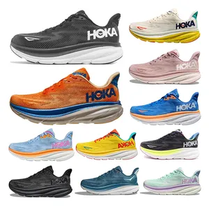 En popüler spor yürüyüş marka tasarımcısı rahat koşu yastıklama spor ayakkabı HOKAs Clifton9