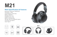 M1 High End Ear untuk Headphone Nirkabel Driver Dinamis Mikrofon Terintegrasi Bass Mendalam Olahraga Perjalanan ANC IPX4 Tahan Air 20+