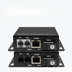 <span class=keywords><strong>2</strong></span>-Port FXO/FXS RJ11 1*10/100M Ethernet Telefon- und Ethernet-über-Glasfaser-Konverter für Analogtelefon zu PBX - Product Image 1