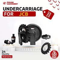 Kit de train de roulement avec rouleau inférieur, pignon, rouleau supérieur et rouleau tendeur pour pelle JCB 8030 ZTS