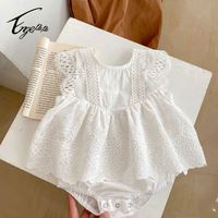 Vêtements d'été pour bébés Enge en gros, Robe de fête florale mignonne pour bébé fille, Combinaison nouveau-né design