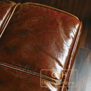 Conjunto de sofá de diseñador, mueble de lujo, color marrón oscuro, <span class=keywords><strong>3</strong></span> plazas - Product Image 6