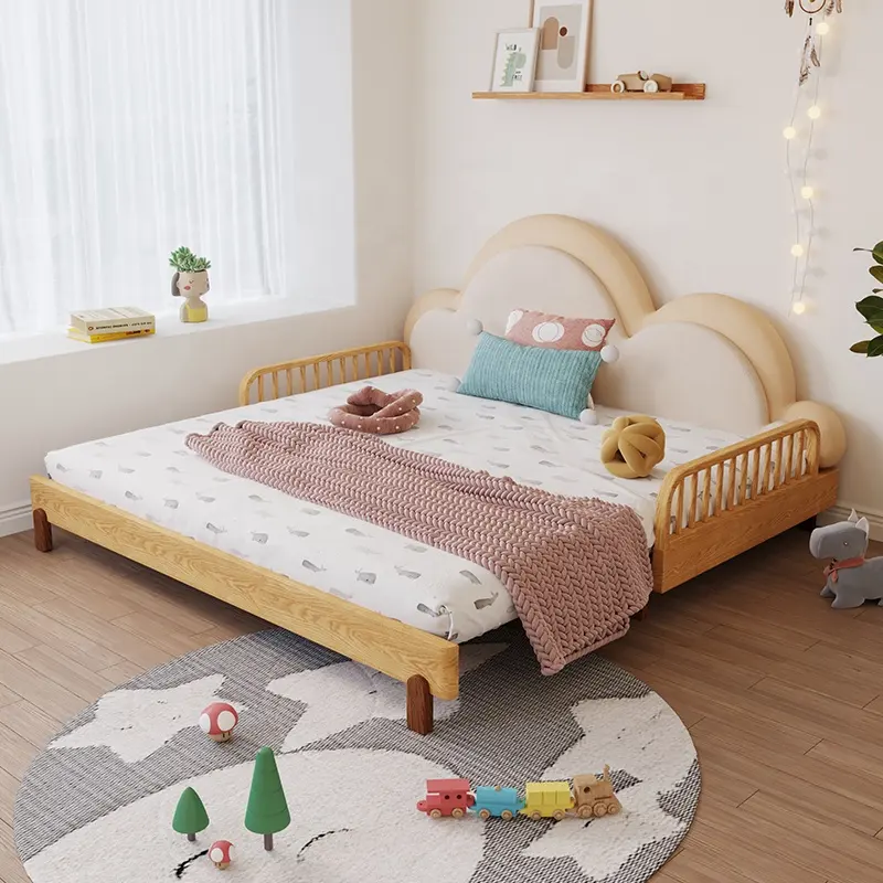 Camas infantis de madeira, design de cama de madeira e móveis de armazenamento para crianças