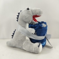 Jeté et couverture en peluche de dinosaure OEM personnalisé chaud pour l'hiver échantillon rapide Peluche anti-stress avec rembourrage en coton PP pour enfants
