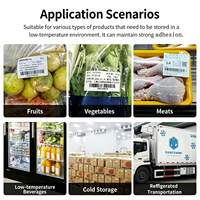 Étiquettes autocollantes personnalisées OEM pour congélateurs, stockage en vrac, résistantes à l'eau et aux basses températures