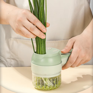 <span class=keywords><strong>Mini</strong></span> Picadora Eléctrica de Cocina, Rebanadora de Ajo con Cambio Automático de Cuchillas, Cortadora de Ajo Eléctrica Multifunción - Product Image 6