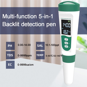5 In 1 Aquakultur Ph/Tds/Ec/Salz/Temp <span class=keywords><strong>Meter</strong></span> Aquarium Wasser qualitäts tester Pen Aquarium Fischteich Multifunktion detektor - Product Image 2